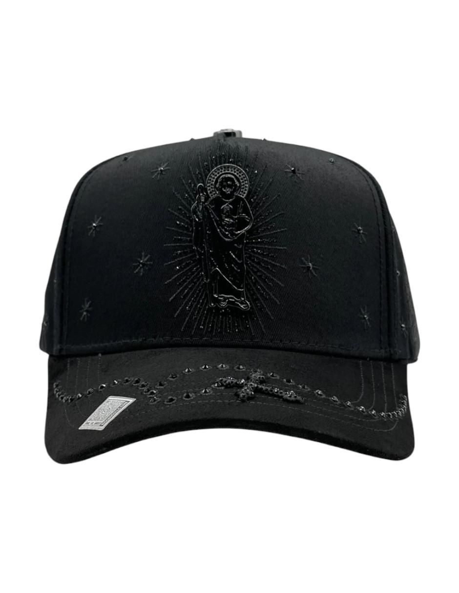 Gorra visera curva snapback casual San Judas Crystal para hombre 7