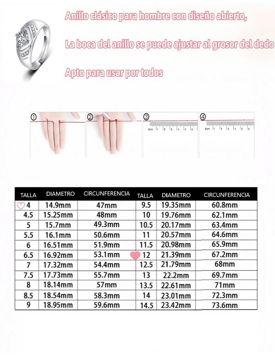 Anillo circonita 6