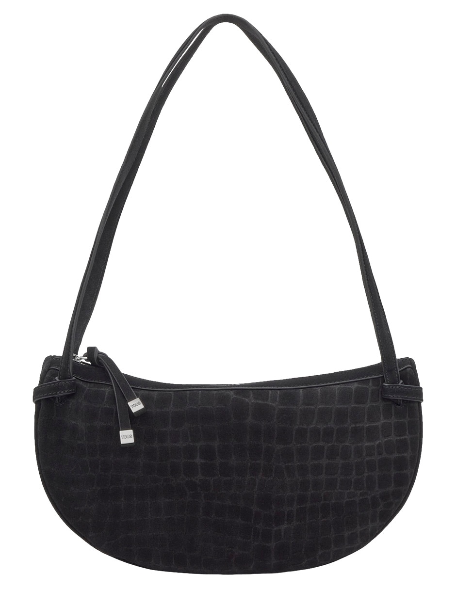 Bolsa shoulder Halfmoon de piel para mujer