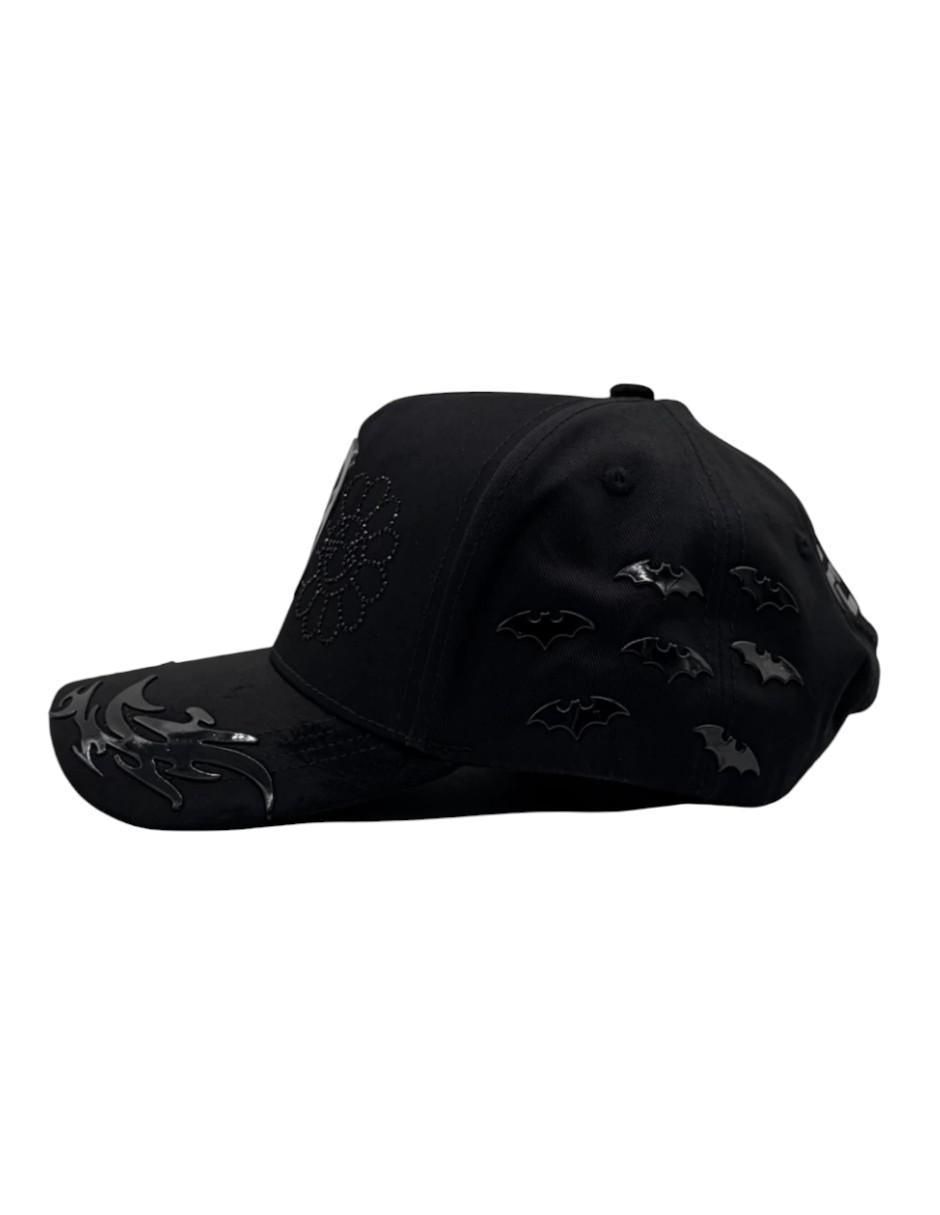 Gorra visera curva snapback casual Genesis Black para hombre 3