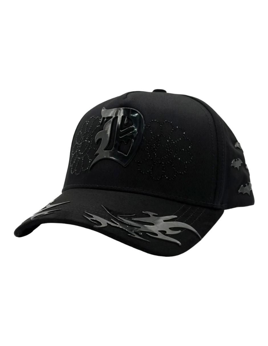 Gorra visera curva snapback casual Genesis Black para hombre 6