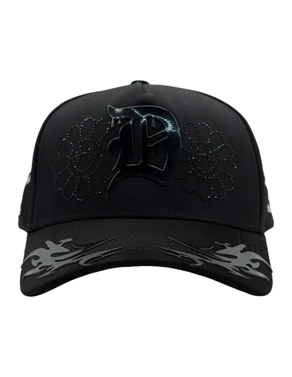 Gorra visera curva snapback casual Genesis Black para hombre 7