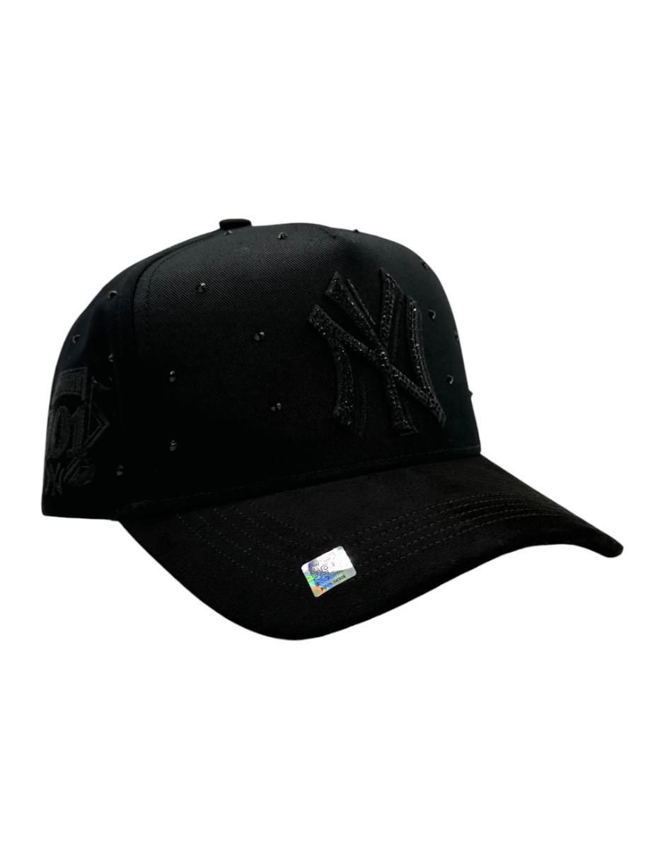 Gorra visera curva snapback casual X Kevin Hats Full Black para hombre
