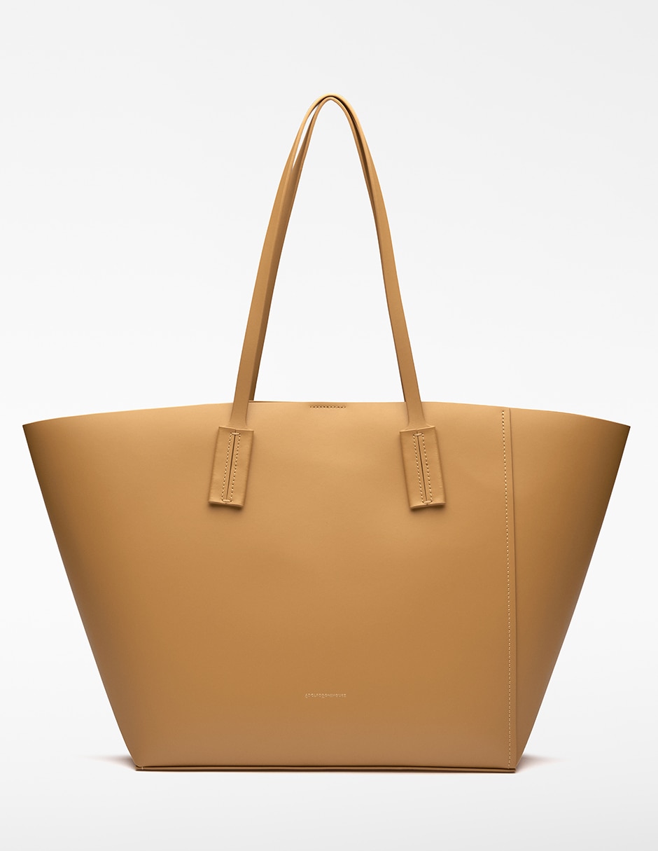 Bolsa shopper de piel para mujer