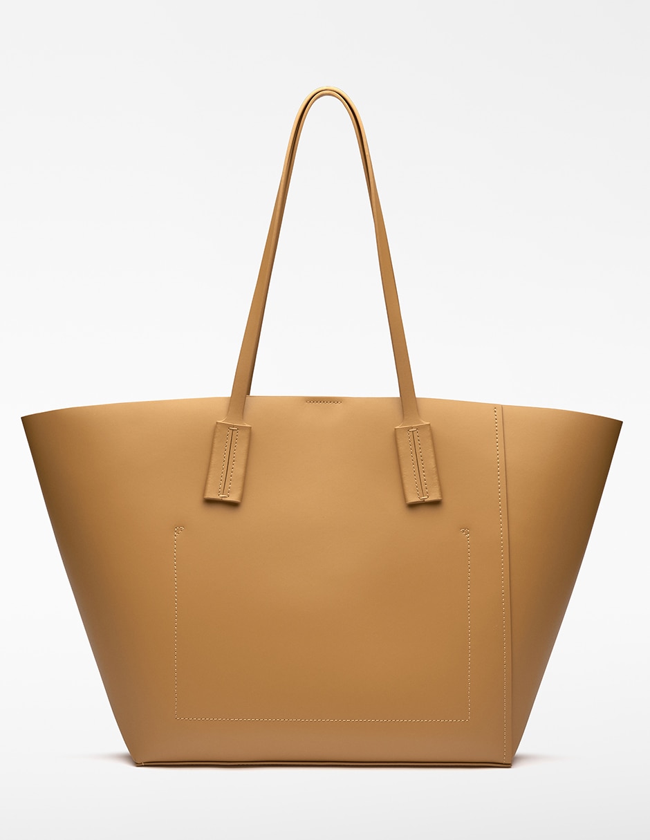 Bolsa shopper de piel para mujer 2