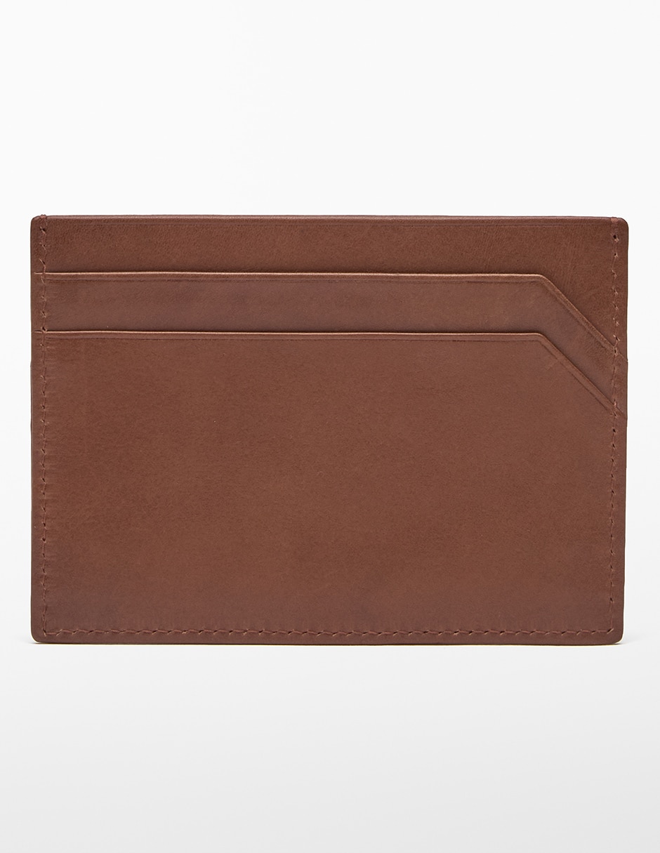Tarjetero de piel para hombre 3