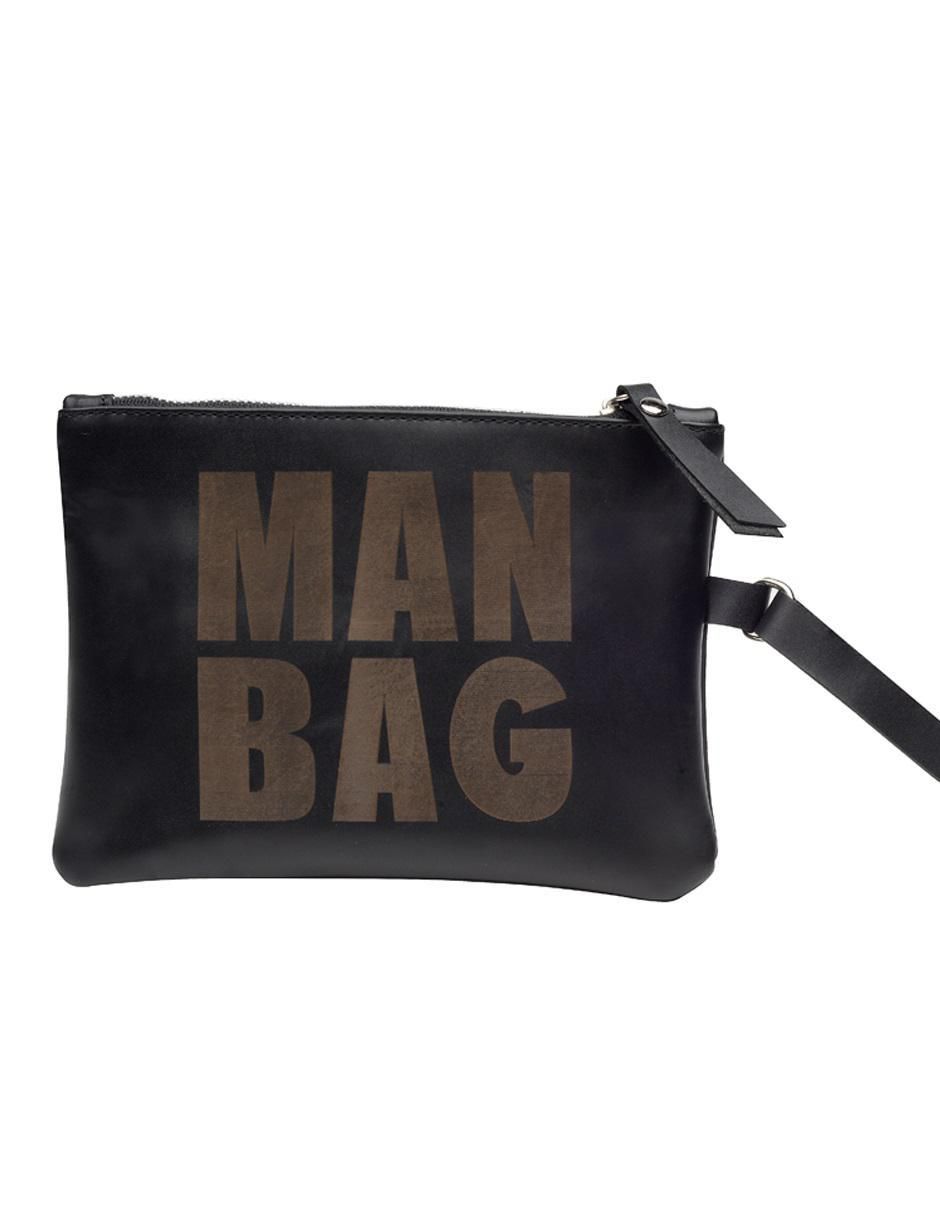 Bolsa clutch de piel unisex
