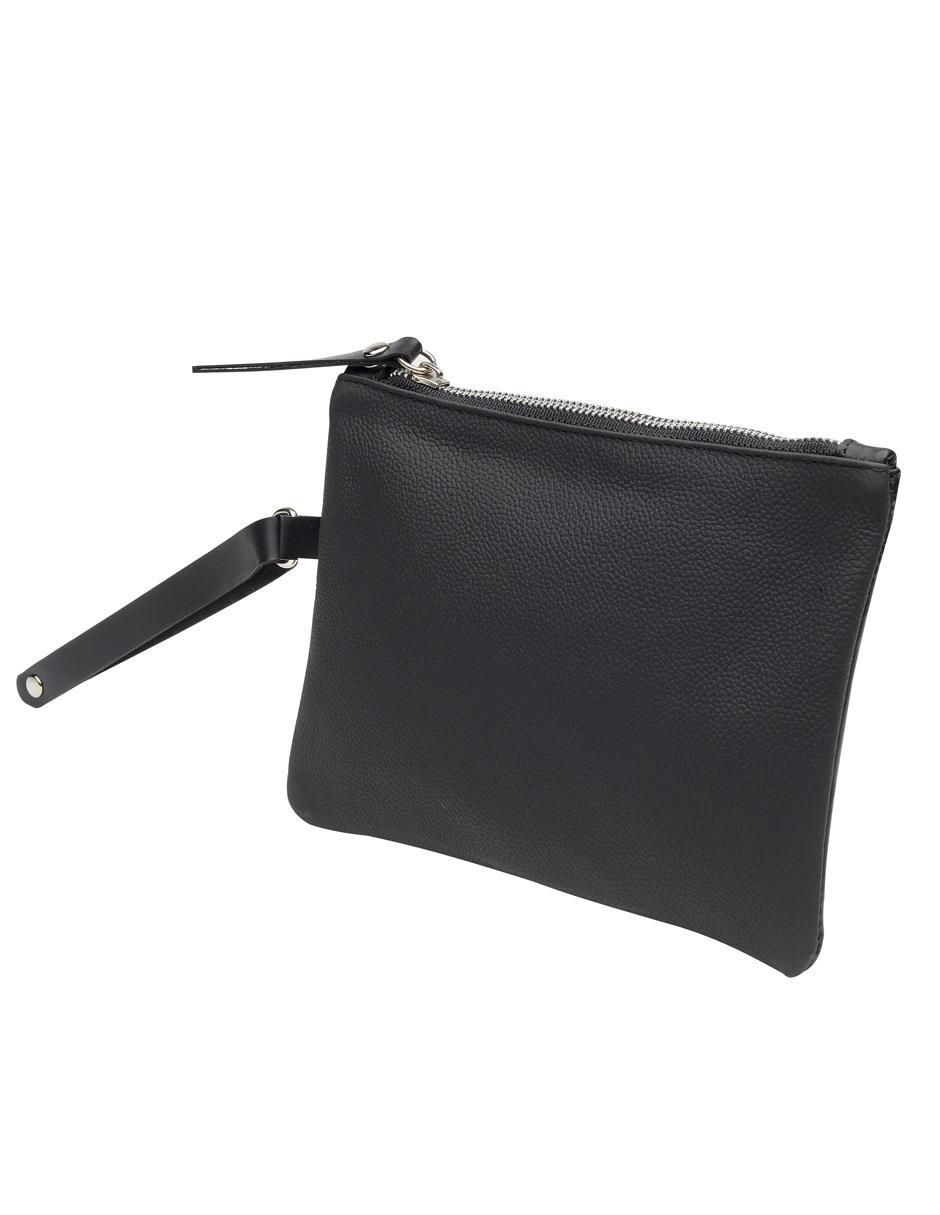 Bolsa clutch de piel unisex 2