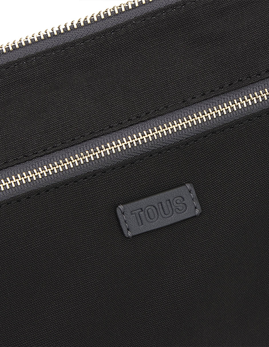 BOLSA BANDOLERA MEDIANA POLIURET, TOPO