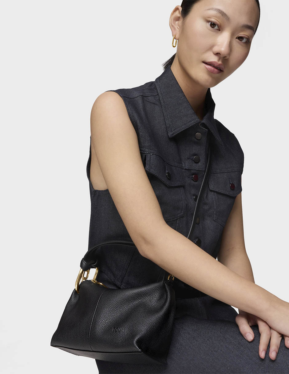 Bolsa shoulder Hold de piel para mujer 6