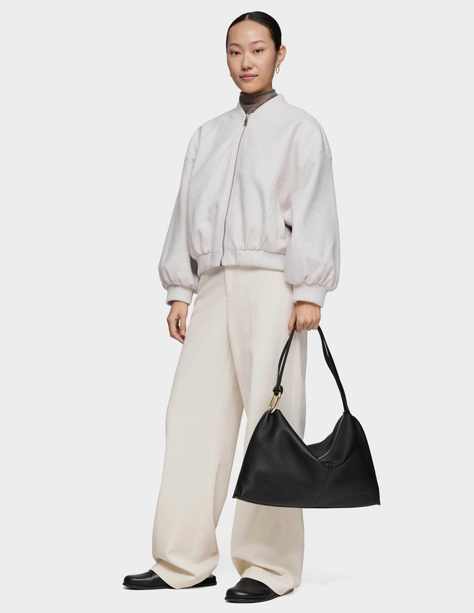 BOLSA SACA TOUS HOLD PIEL CIERR, NEGRO