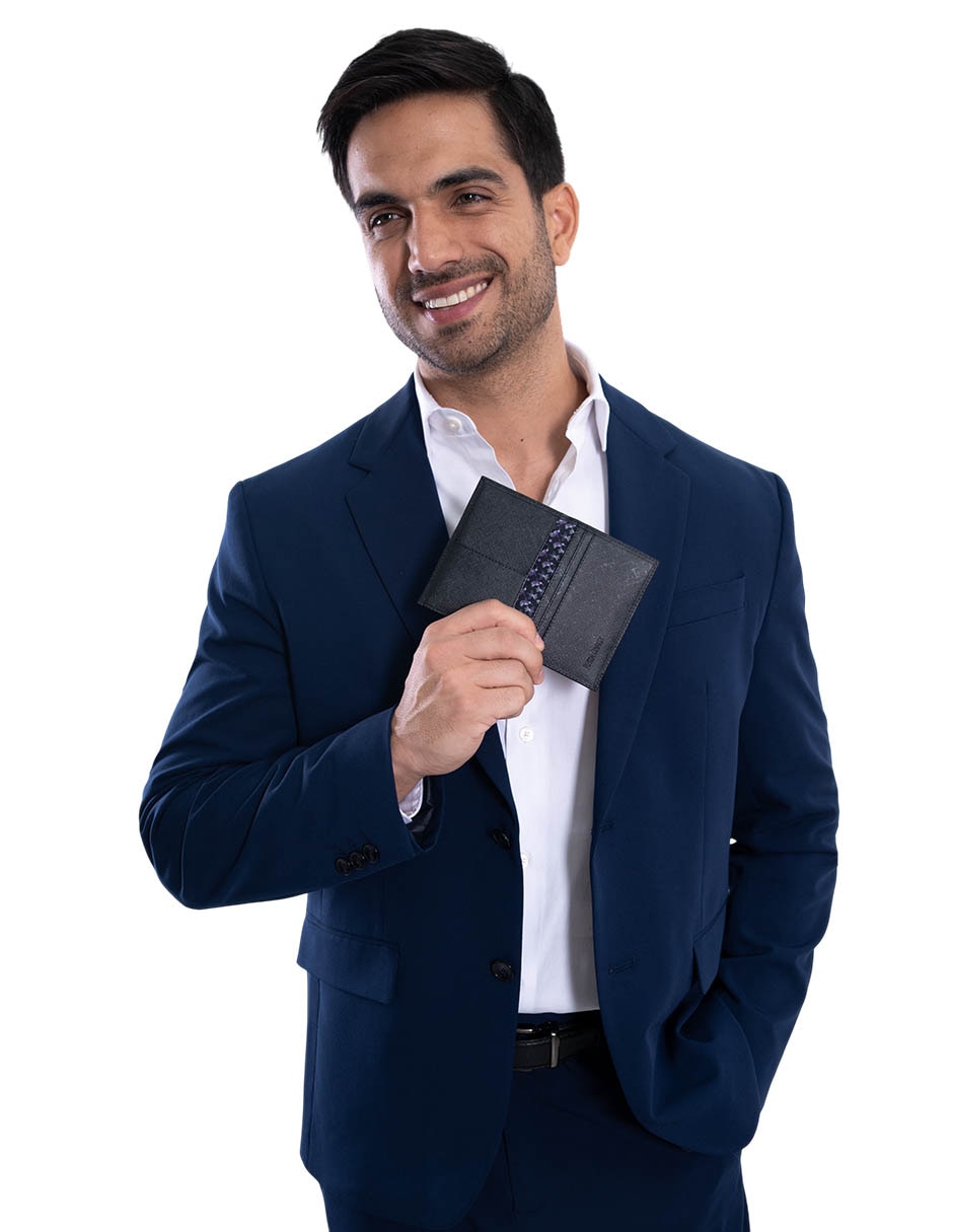 Tarjetero de piel Colibrí para hombre 5