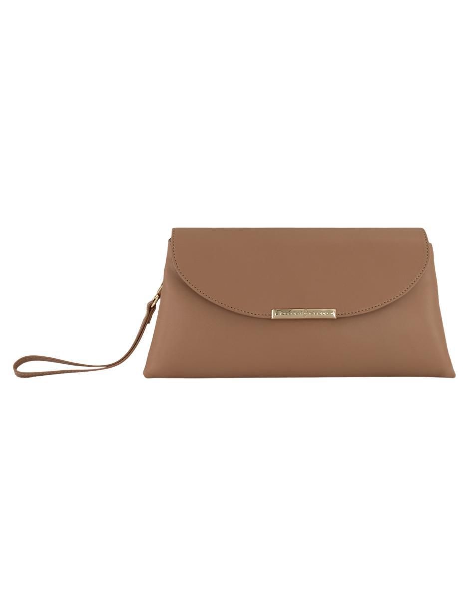 Bolsa clutch de piel para mujer