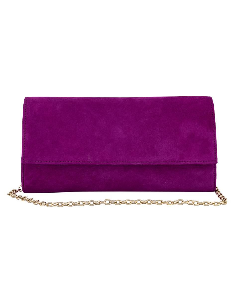 Bolsa clutch de ante para mujer