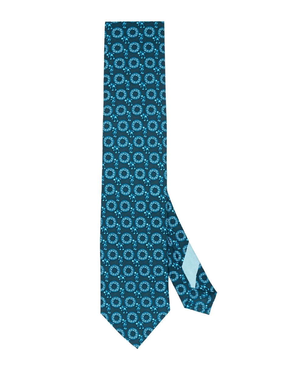 Corbata regular de seda para hombre