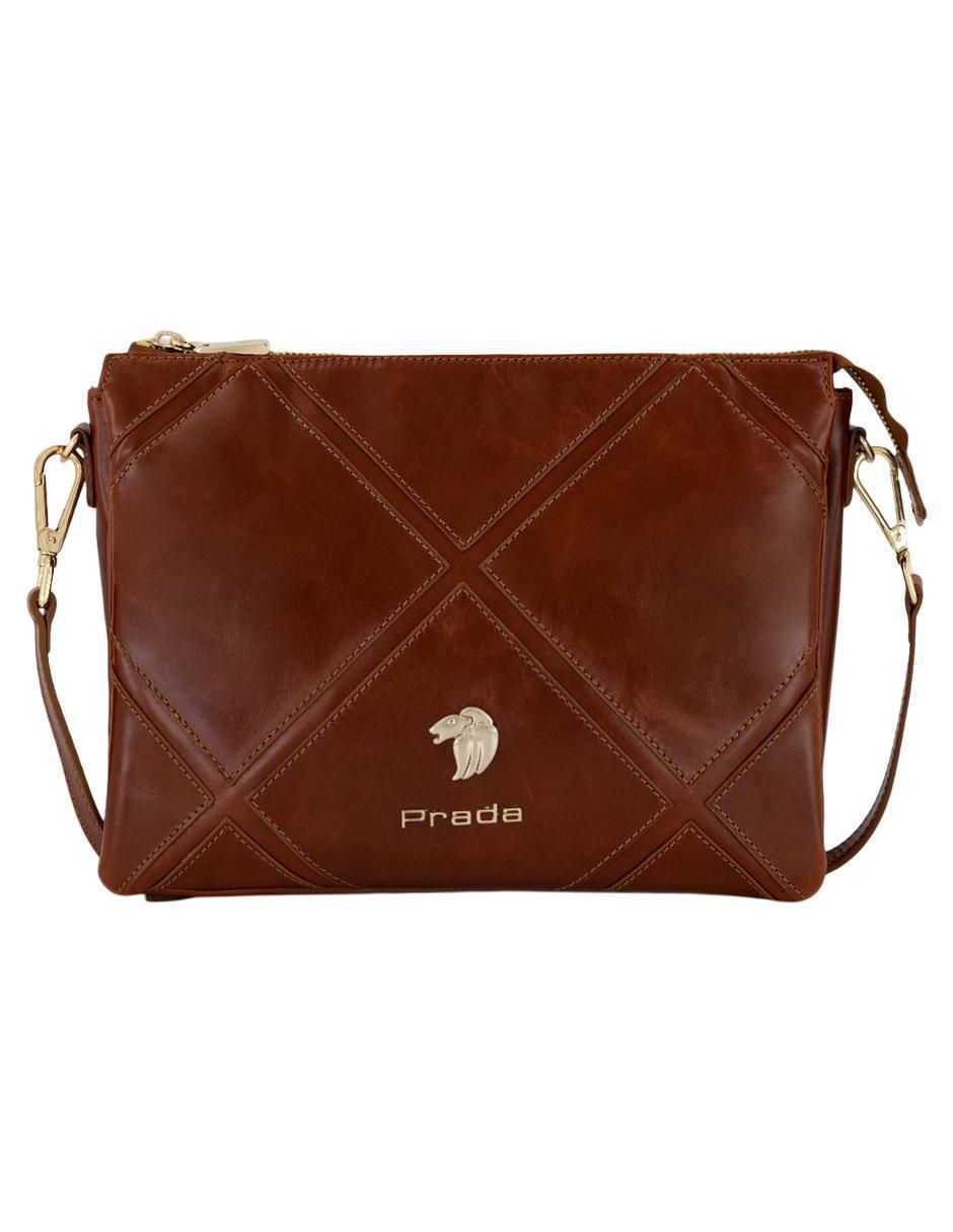 Bolsa crossbody de piel para mujer