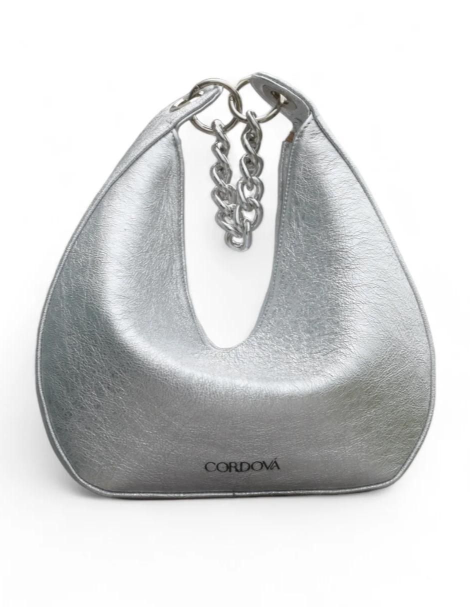Bolsa hobo  Fortune Silver de piel para mujer 2